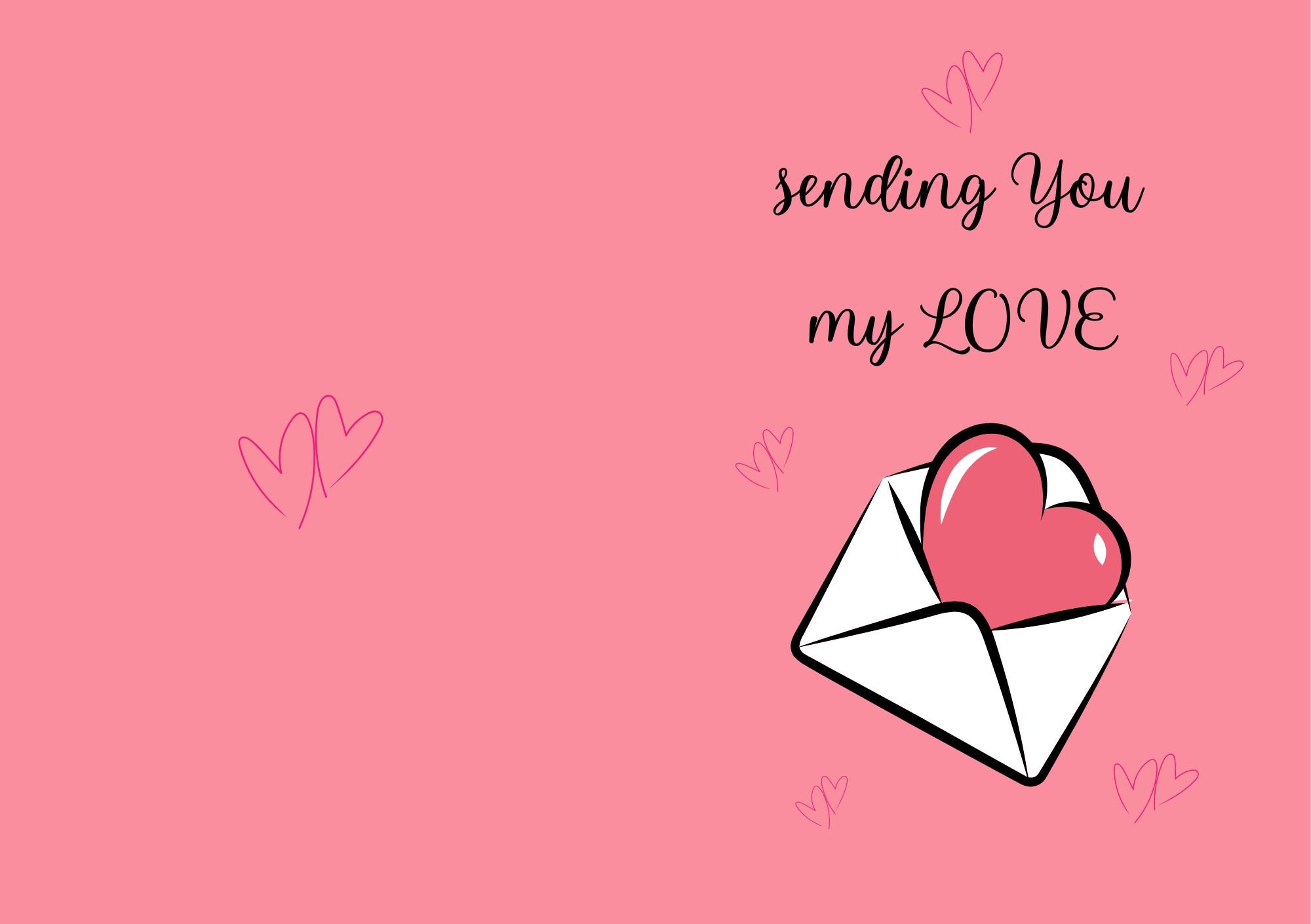 Valentine s Day Printable Card Instant Download PDF Printable Card Valentines PDF