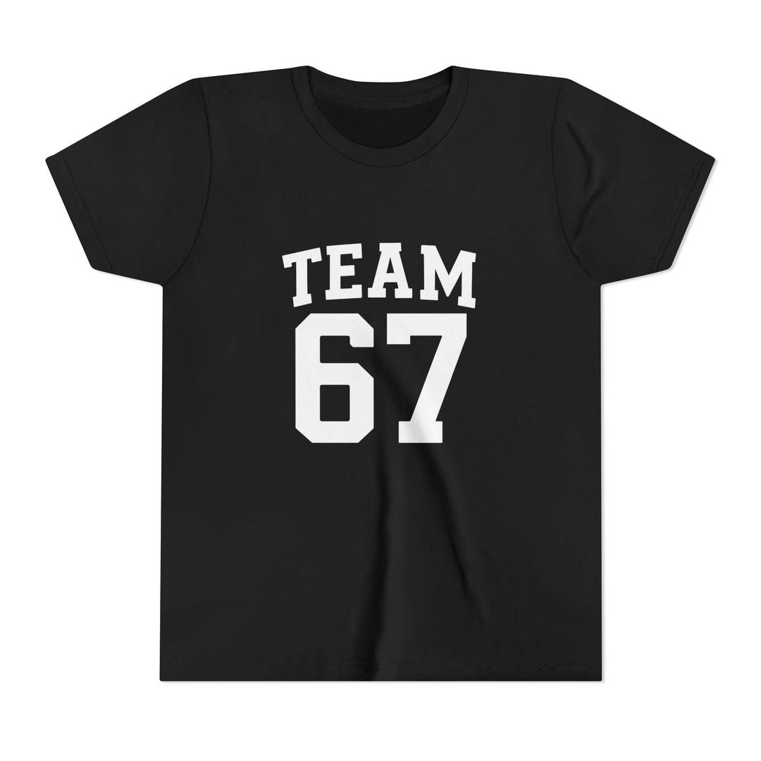 TEAM 67 the Official 6 7 Kids Dark Meme Tee - Etsy