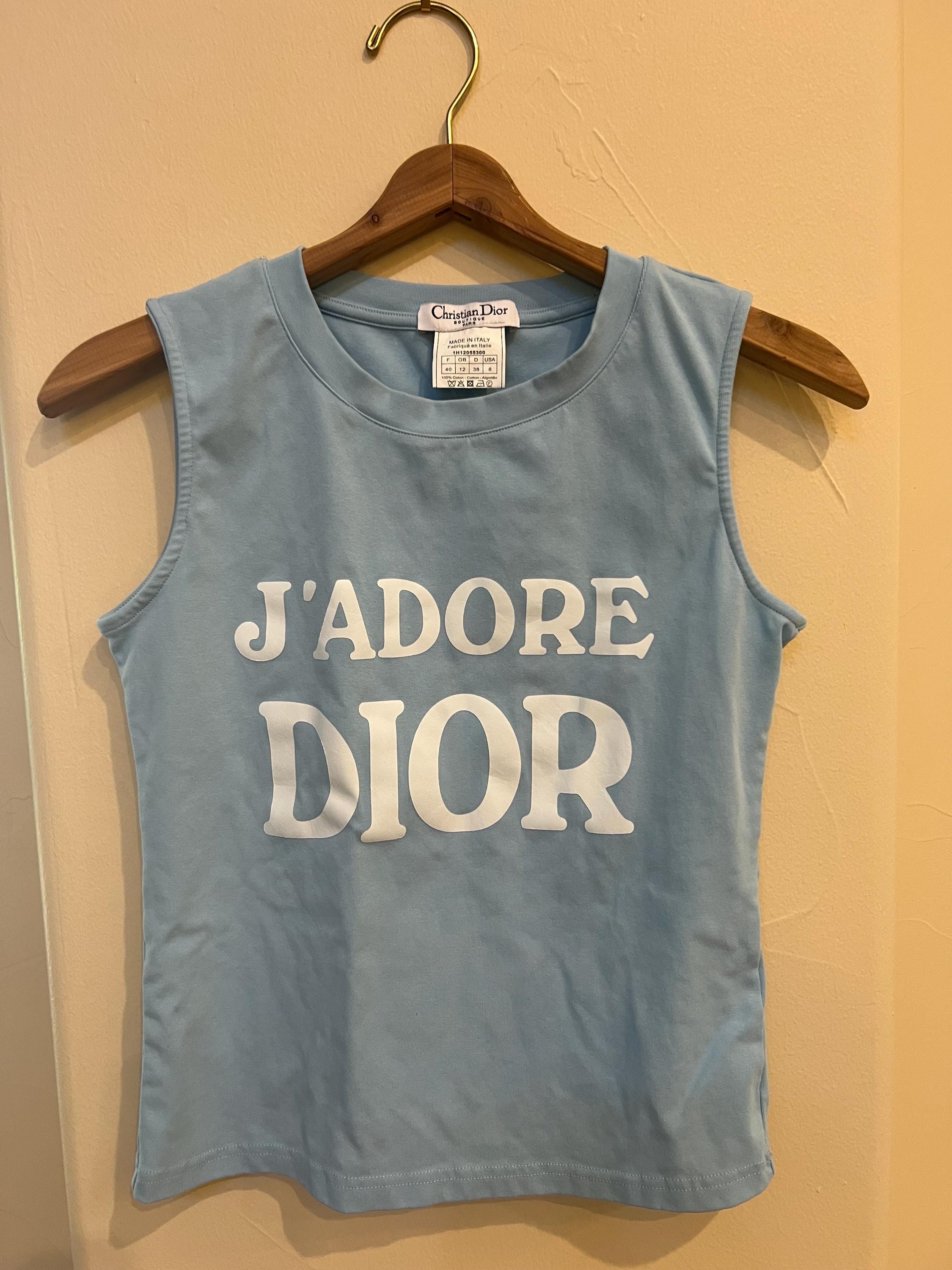 クリスチャンディオール J'ADORE DIOR タンクトップ size 40 CHRISTIAN DIOR Fall Winter 2003 