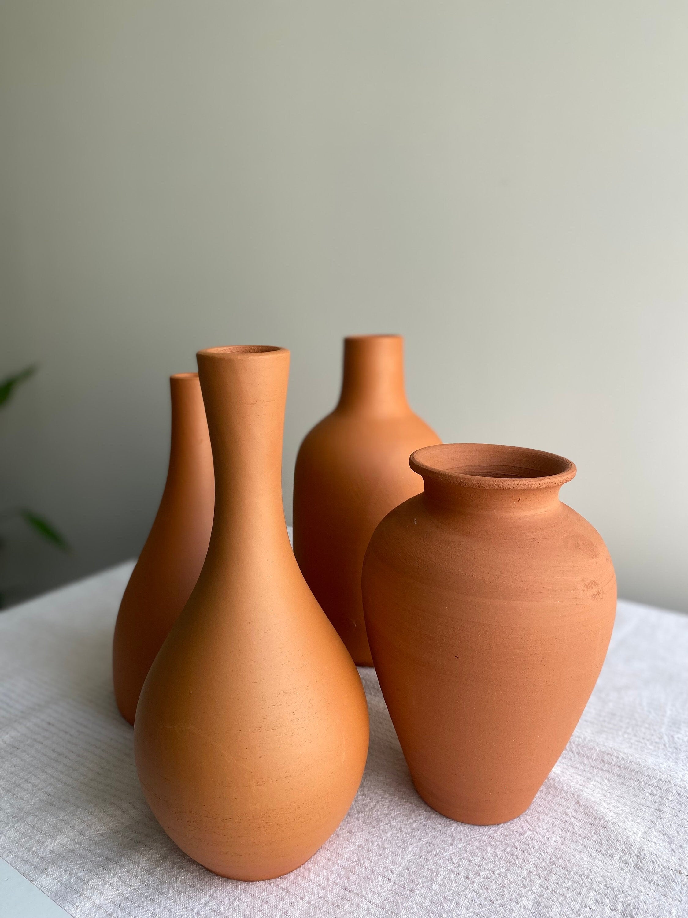 Terracotta Vase,Handmade Vase,Rustic Clay Vase,Ceramic Vase,Bohemian Decor Vases,Dried Flower Vase,Home Gift,Home Decor,Mother’s Day Gift.