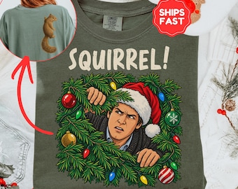 Clark Griswold Christmas Squirrel Comfort Colors Shirt, Vintage Griswold Family Christmas T-Shirt Gift