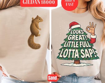 Kerstfilmsweater, grappig citaat van kerstfilm met ronde hals, ziet er geweldig uit, met veel Lotta Sap, comfortabele trui voor de feestdagen