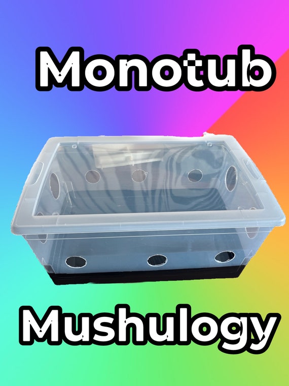 Monotub for growing mushrooms