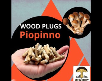 Piopinno Wood Plugs - Mushroom Cultivation Supplies (100 Units)