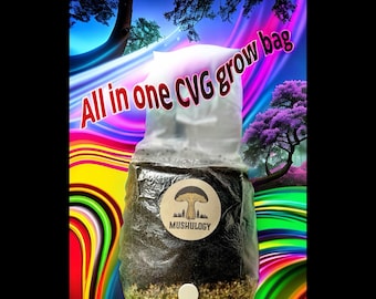 Mushroom All-in-One CVG Mushroom Grow Bag Kit - Grow Your Own Fungi Easily DIY Mushroom setup -Gift for gardeners