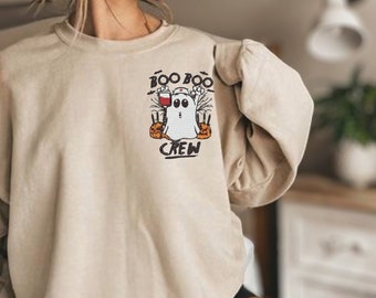 Boo Boo Crew Embroidered Sweatshirt