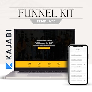 Kajabi Template, Kajabi Sales Page Funnel, Sales Page Template Feminine, Course Creator, Online Courses & Webinars