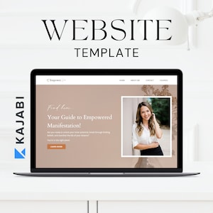 KAJABI Website Template, Kajabi website for Coaches and Course Creators, Kajabi Theme, Customizable Kajabi websites