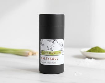 Organic Matcha Lemongrass Deodorant: Aluminum Free, Sensitive Skin