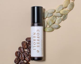 Organic Coffee Neroli Eye Serum: Firming Essential Oil Roller
