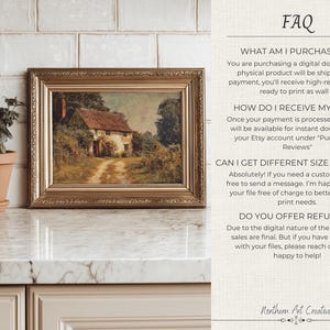 Fall Cottagecore Decor Autumn Print Rustic Fall Artwork Vintage Fall Farmhouse Decor Fall Printable Wall Art Autumn Landscape Wall Decor imagen 13