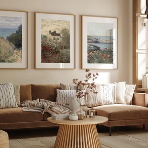 Vintage Summer Gallery Wall Set: Coastal Landscape Set Of 3 Prints imagen 4