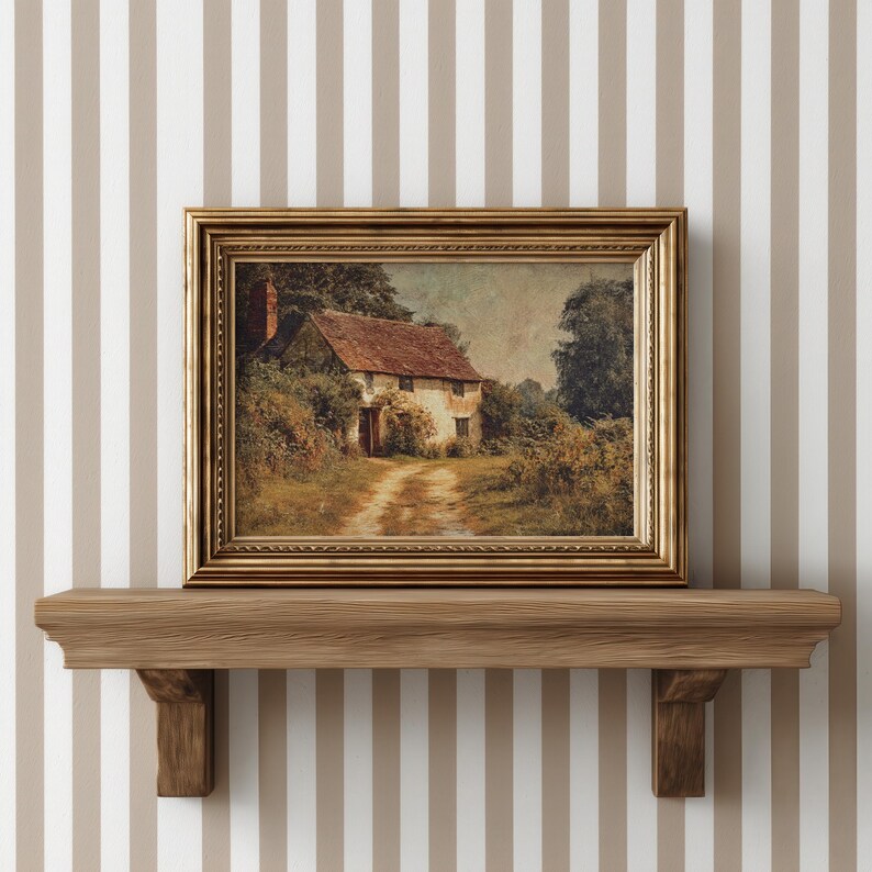 Fall Cottagecore Decor Autumn Print Rustic Fall Artwork Vintage Fall Farmhouse Decor Fall Printable Wall Art Autumn Landscape Wall Decor imagen 5