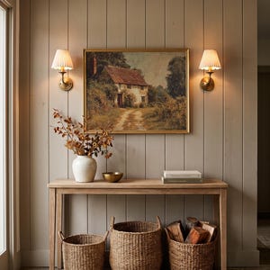 Fall Cottagecore Decor Autumn Print Rustic Fall Artwork Vintage Fall Farmhouse Decor Fall Printable Wall Art Autumn Landscape Wall Decor imagen 4