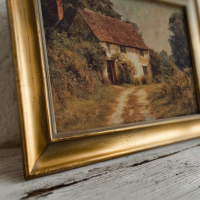 Fall Cottagecore Decor Autumn Print Rustic Fall Artwork Vintage Fall Farmhouse Decor Fall Printable Wall Art Autumn Landscape Wall Decor imagen 15
