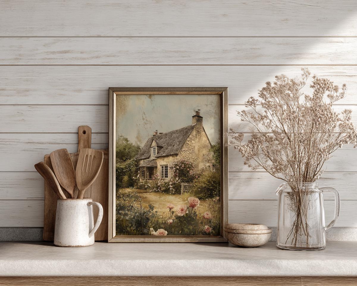 PRINTABLE Cottage Garden Wall Art English Cottagecore Decor Countryside ...