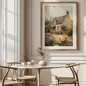 Cottage Garden Print, English Countryside Landscape (Downloadable Art) image 6