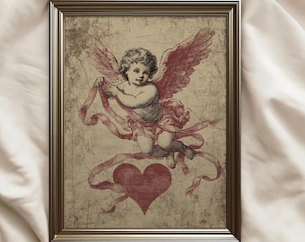 Vintage Cupid Printable Wall Art: Valentine's Day Print (DIGITAL DOWNLOAD)