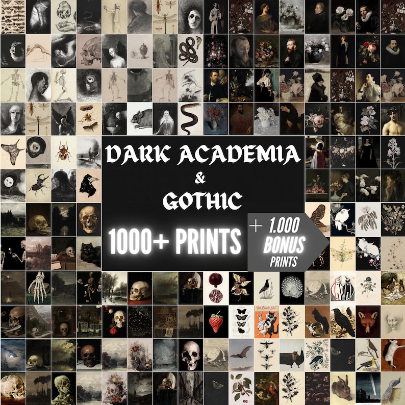 Más de 1000 láminas de estilo Dark Academia: arte mural gótico grunge y fantasioso. imagen 6