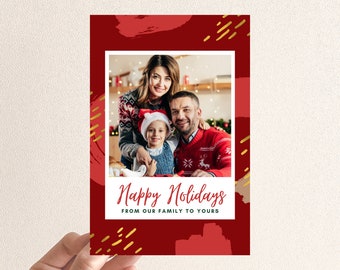 Custom Holiday Cards, Card for Holiday party, Create your own Holiday Invitation, Customized Invitation for