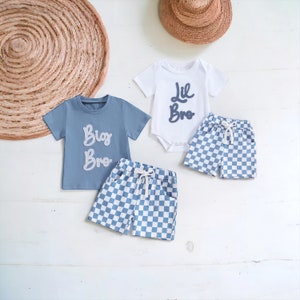 Matching Brothers Set,Matching Brother Outfit,Outfit for Lil Brother,Outfit for Big Brother,Pregnancy Announcement,Brothers Gifts