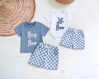 Matching Brothers Set,Matching Brother Outfit,Outfit for Lil Brother,Outfit for Big Brother,Pregnancy Announcement,Brothers Gifts