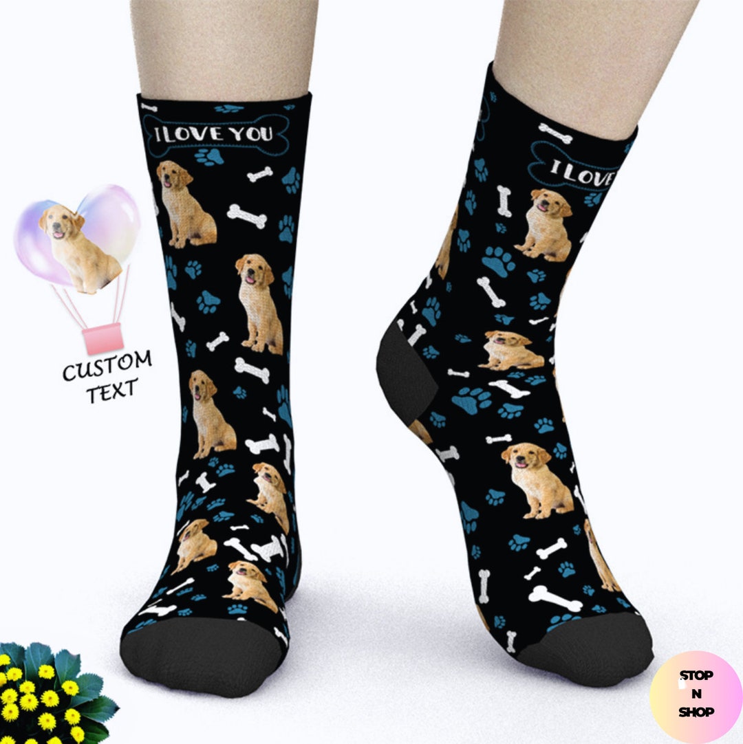 Personalized Pet Socks Custom Pet Photo Socks Custom Dog Socks Etsy UK
