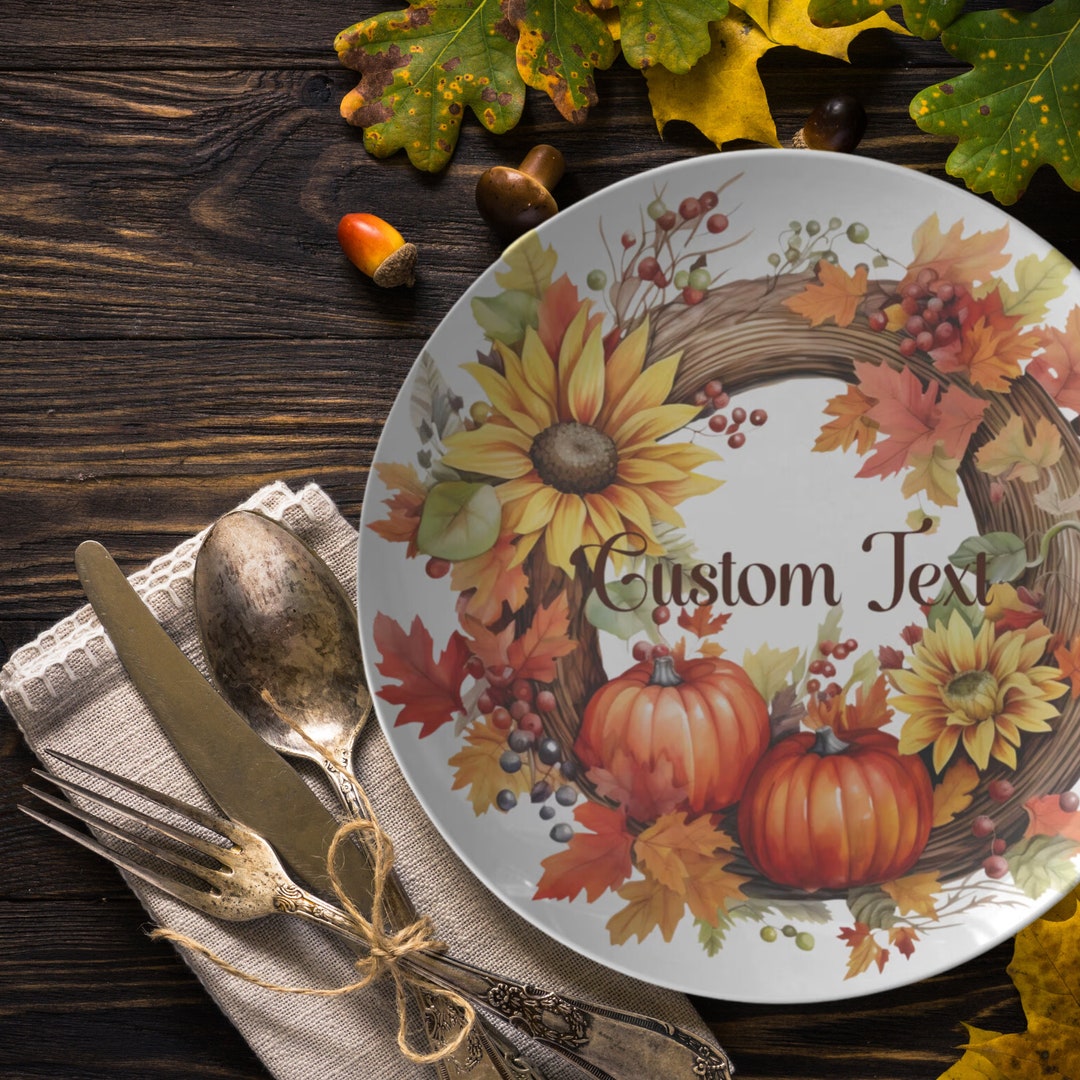 FALL PUMPKIN DINNERWARE Custom Style 6 - “pumpkin Patch Collection ...
