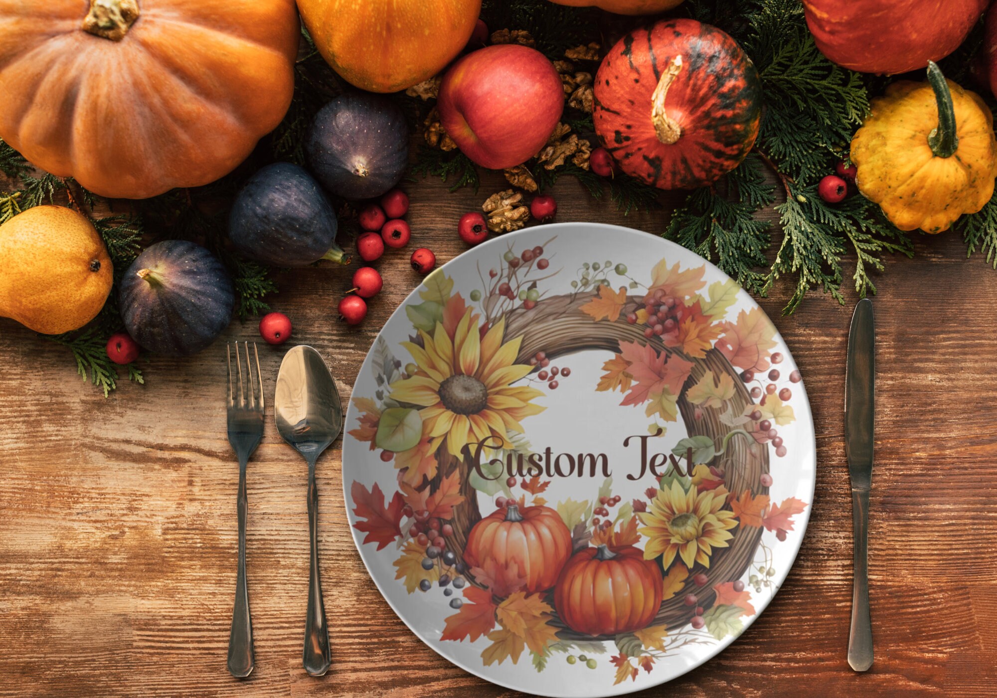 FALL PUMPKIN DINNERWARE Custom Style 6 - “pumpkin Patch Collection ...
