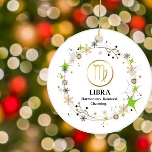 ZODIAC CERAMIC ORNAMENT christmas ornament zodiac ornament birthday gift keepsake ornament keepsake gift