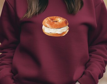 Vintage 1990s Brueggers Bagels Crewneck Sweatshirt / 90s Crewneck