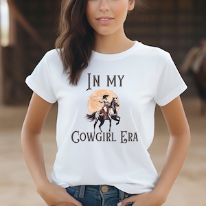 Cowgirl Era Tee Western Cowgirl Horse Lasso Shirt Rodeo Cowgirl Tee Shirt Vintage Cowgirl T-shirt Southwest Cowboy Shirt