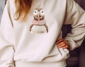 Przytulna bluza z maskonurem: dzianinowy sweter dla miłośników zwierząt