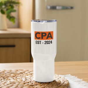 Customizable CPA Travel Mug with Handle