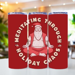 Christmas Tumbler Wrap, Funny Quote Christmas 20 oz Skinny Tumbler Sublimation Design, Christmas Lights 20 oz Tumbler Template - PNG