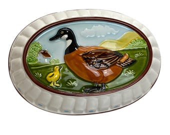 Vintage Duck Mold Decor Hand Painted Made Exclusively for Gailstyn Sutton Japan