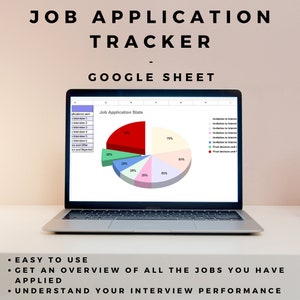 Job Application Tracker | Job Application Management | Google Sheets | Simple and Easy to use | Interview and Job Search | Job Hunt Template