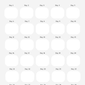 30 dagen wandelchallenge A4 pagina | Stappen uitdaging | 10k stappenuitdaging | Wandelgewoonte