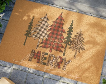 Merry Christmas Coir Mat