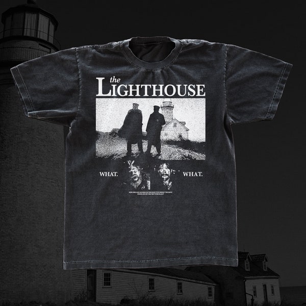 The Lighthouse vintage t-shirt, graphic teeshirt, black Classic Tee Gildan 5000, movie teeshirt, a24 top, streetwear