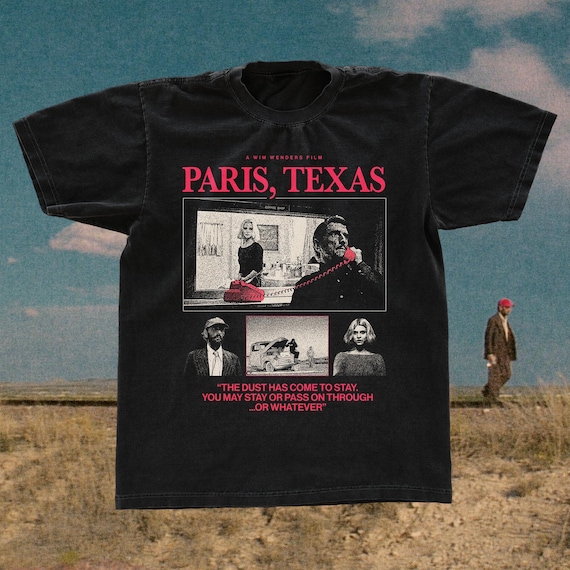 T-shirt du film Paris Texas 1984, t-shirt Wim Wenders, t-shirt