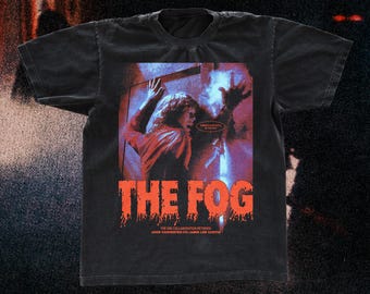 The Fog 1980 movie tee, horror movie t-shirt, 80's horror, black Gildan 5000 shirt, John Carpenter