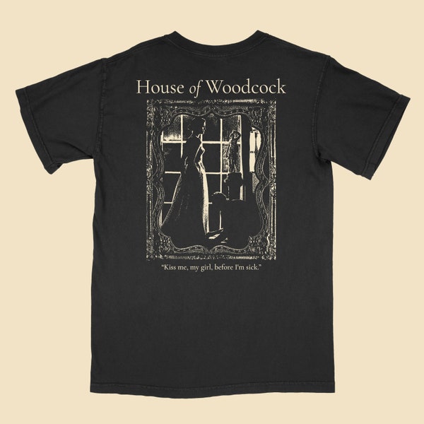 Phantom Thread tee shirt, House of Woodcock tshirt, black Unisex garment-dyed heavyweight Comfort Colors t-shirt, movie tee