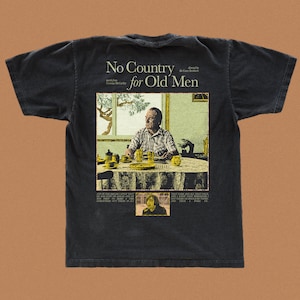 No Country for Old Men t-shirt, graphic teeshirt, black Classic Tee Gildan 5000, movie shirt, Coen Brothers, Cormac McCarthy