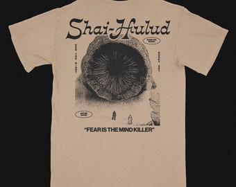 Dune vintage t-shirt, graphic tshirt, sand Classic Tee Gildan 5000, shai-hulud movie teeshirt, sandworm top, retro arrakis merch, al Gaib