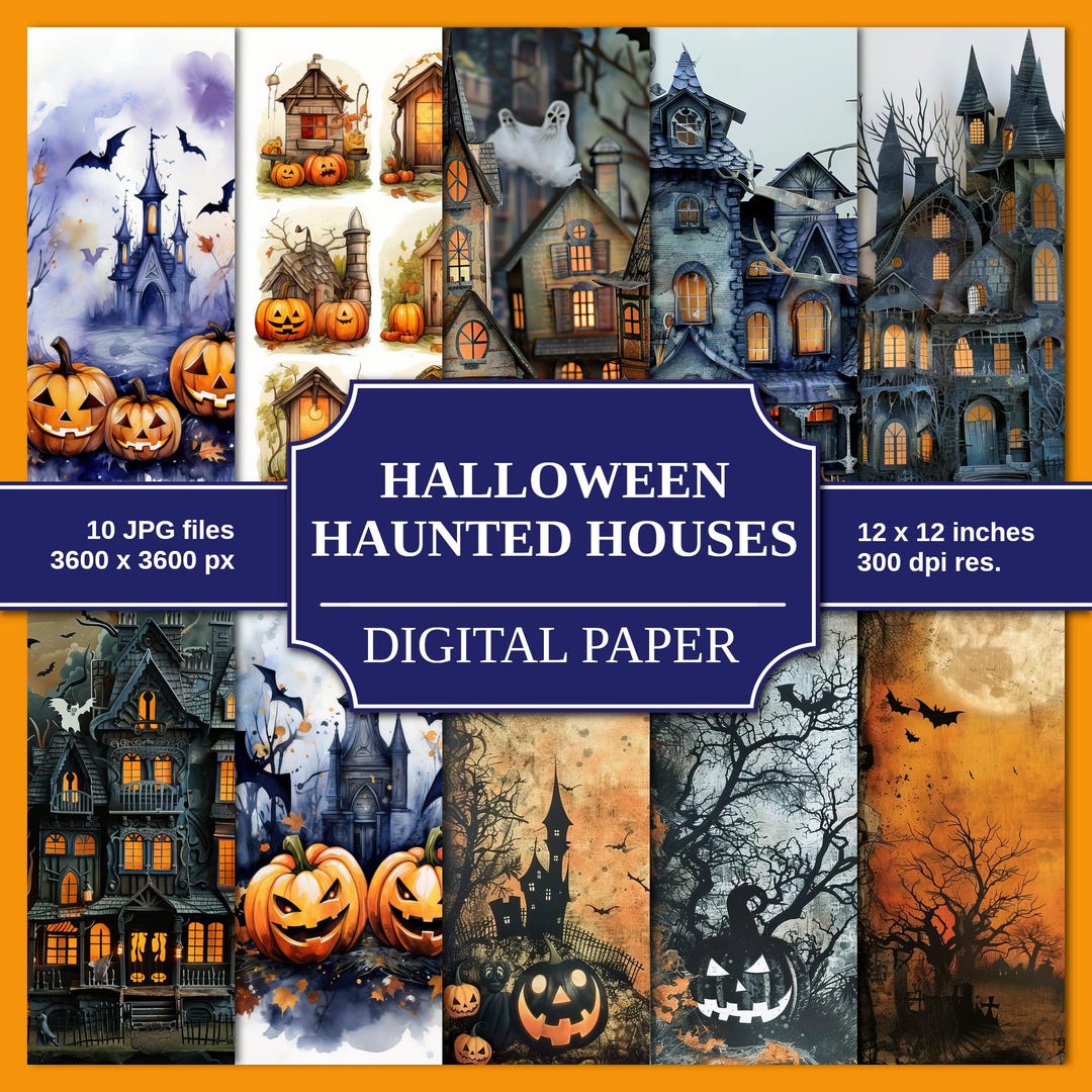 Halloween Junk Journal Printable, Digital Scrapbook Paper, Digital ...