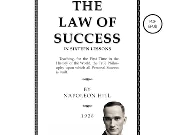 The Law of Success" Napoleon Hill