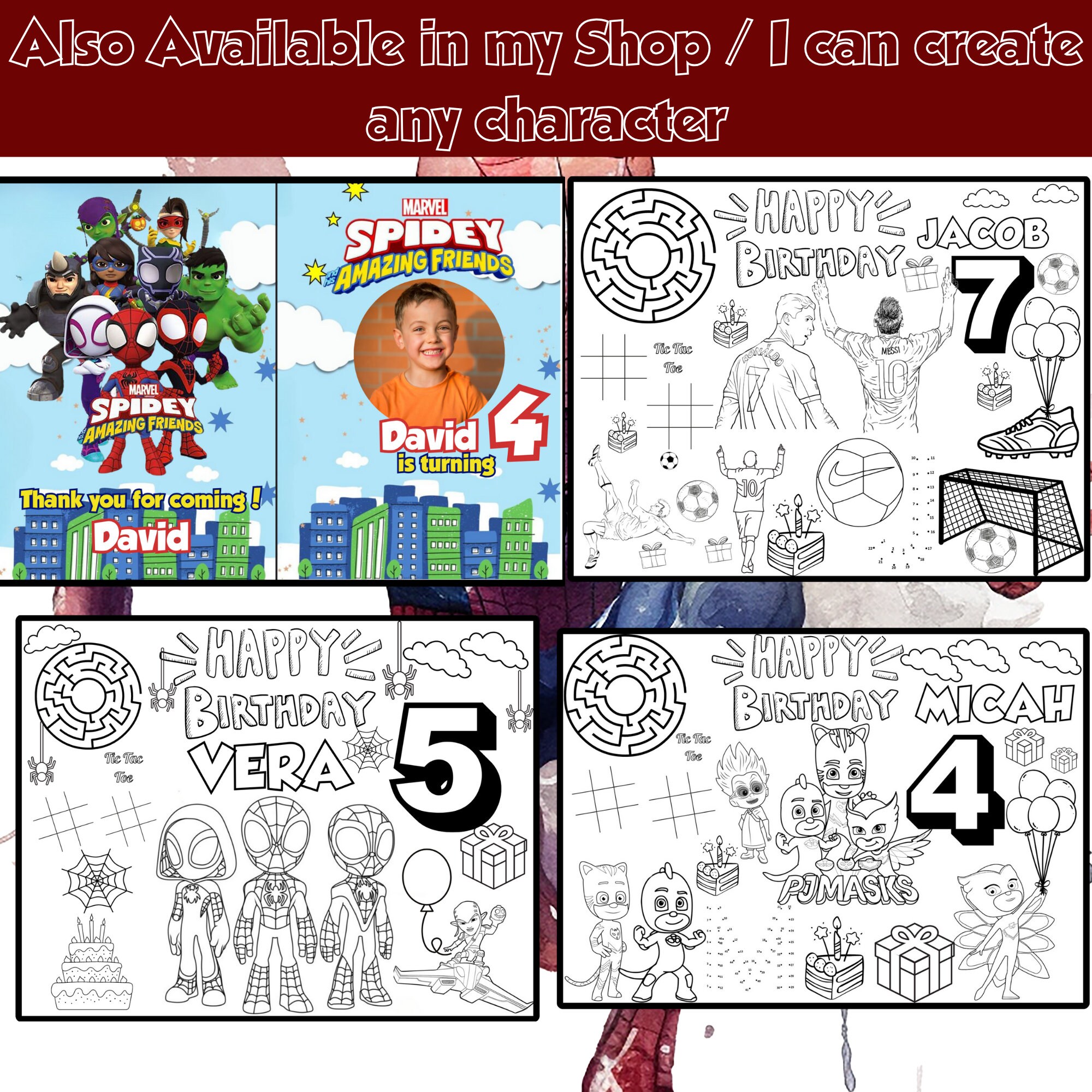 10 Spider-Man Birthday Coloring Pages for Party Fun