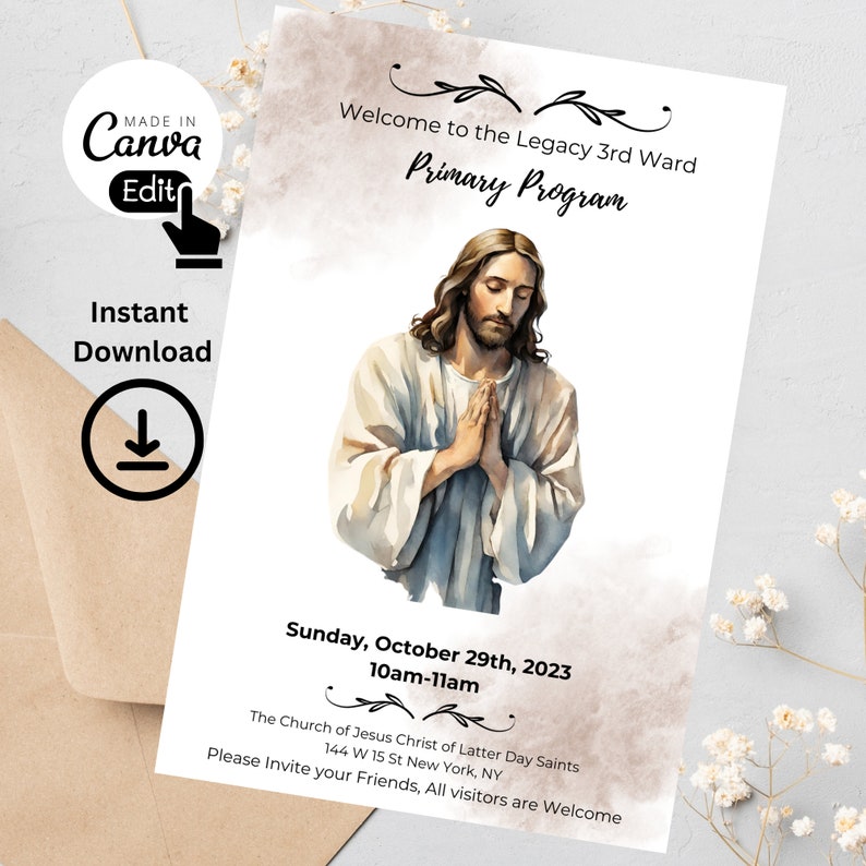 Lds Primary Program Invitation 2024 Template , LDS Primary Program ...