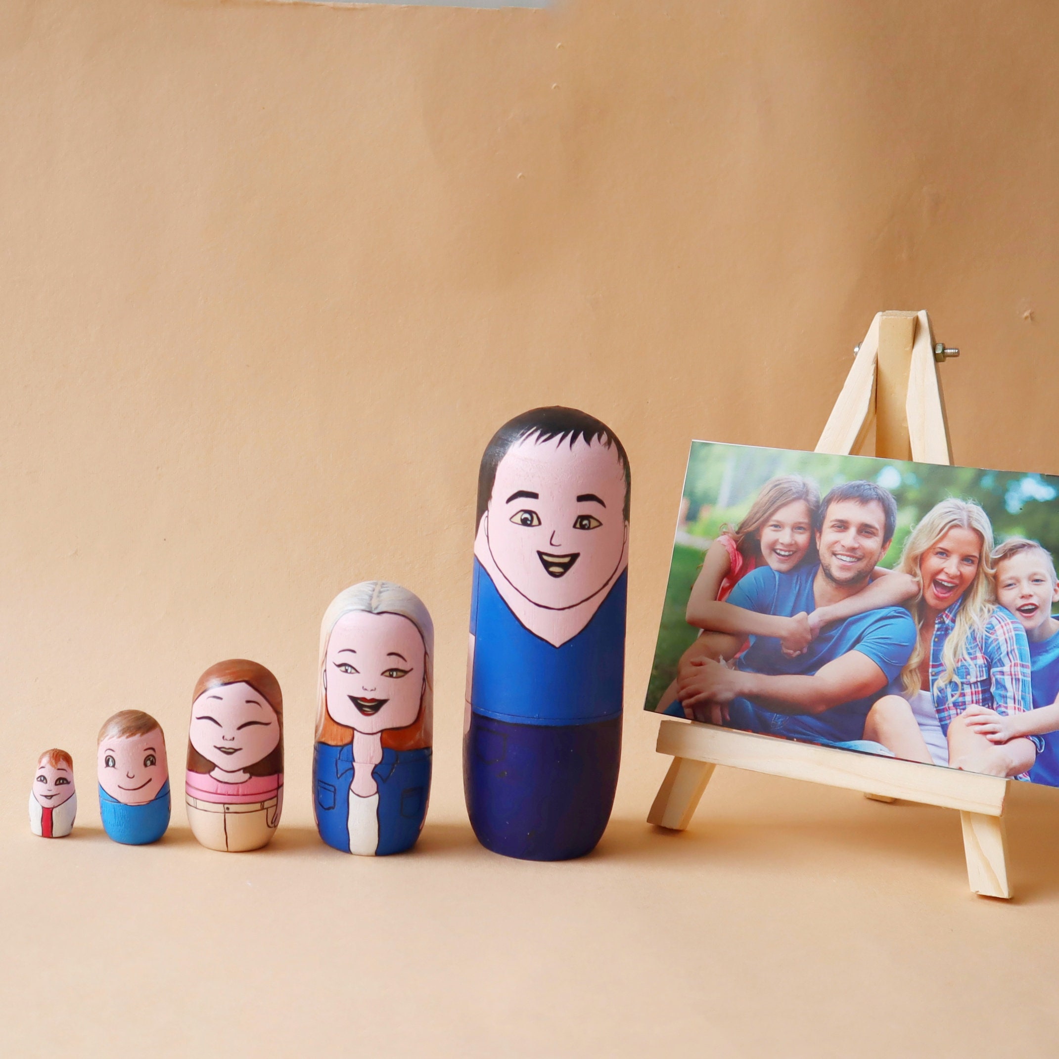 Personalized Nesting Dolls, Christmas Gift for Mom, Gift for Dad, Family Gift,Matryoshka Dolls,Mothers Day Gift,Fathers Day Gift,Custom Gift